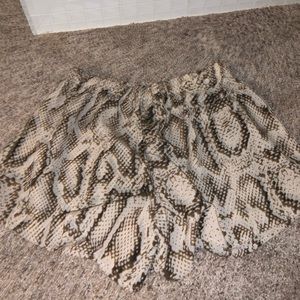 snake skin shorts